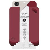 Wholesale - 4pk 14.5"x11" ASST RED NON-SLIP FLEX CUTTING MATS C/P 24, UPC: 789554865883